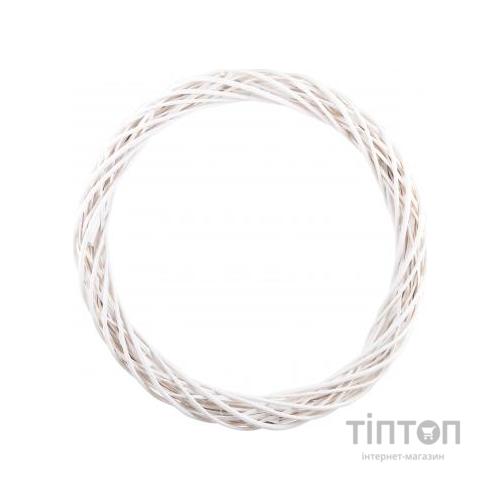 Різдвяний вінок YES! Fun ротанговий білий, d-60см (973450)