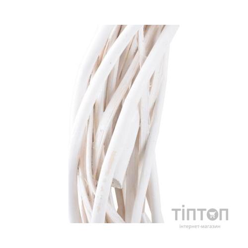 Різдвяний вінок YES! Fun ротанговий білий, d-60см (973450)