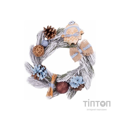 Різдвяний вінок YES! Fun з прикрасою Норвезька казка 15 cм (903779)