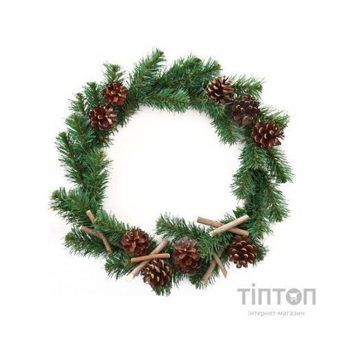 Різдвяний вінок YES! Fun з прикрасою Різдвяна ніч 40см (904204)