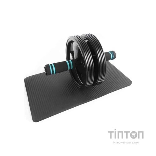 Ролик для преса U-Powex Ab wheel with mat d18.5cm Black (UP_1006_Ab/Wheel)