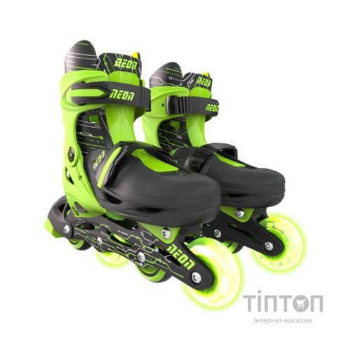 Роликові ковзани Neon Inline Green розмір 30-33 (NT07G4)