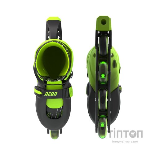 Роликові ковзани Neon Inline Green розмір 30-33 (NT07G4)