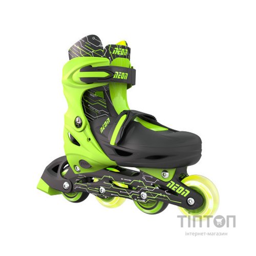 Роликові ковзани Neon Inline Green розмір 34-37 (NT08G4)