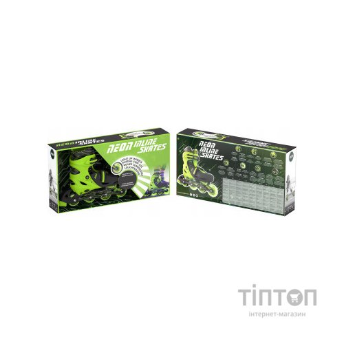 Роликові ковзани Neon Inline Green розмір 34-37 (NT08G4)