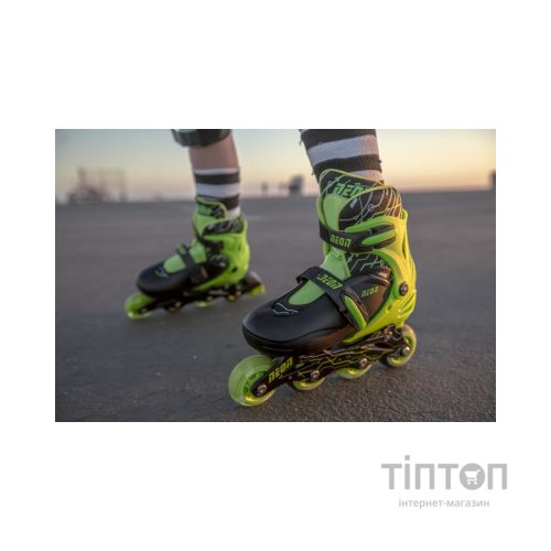 Роликові ковзани Neon Inline Green розмір 34-37 (NT08G4)