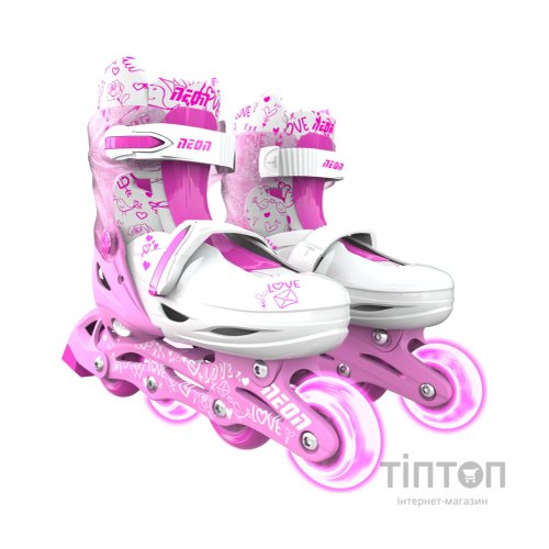 Роликові ковзани Neon Inline Pink розмір 34-37 (NT08P4)