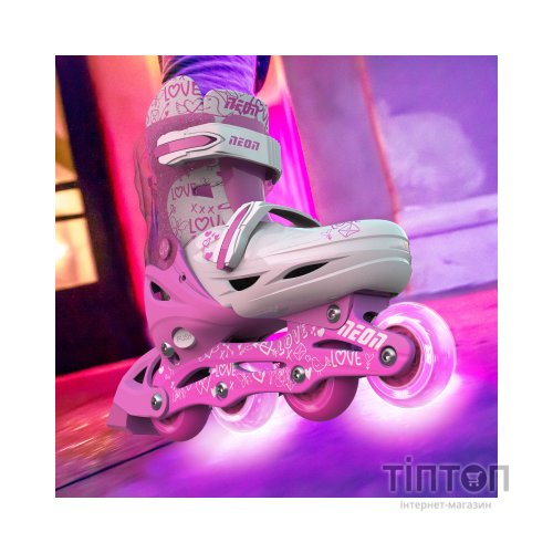 Роликові ковзани Neon Inline Pink розмір 34-37 (NT08P4)