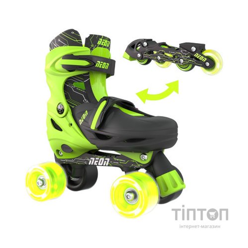 Роликові ковзани Neon Сombo Green розмір 34-37 (NT10G4)