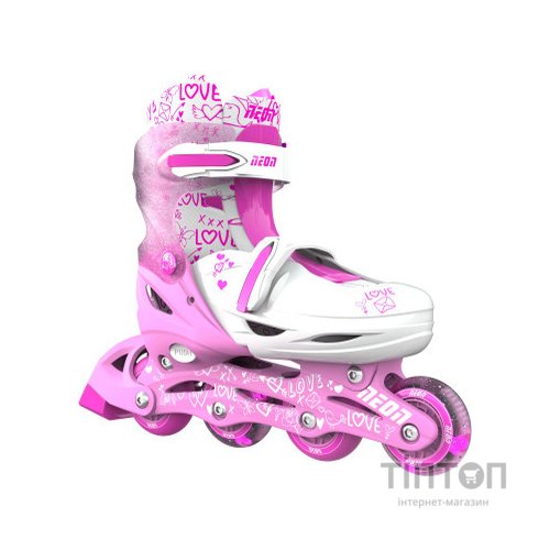 Роликові ковзани Neon Сombo Pink розмір 34-37 (NT10P4)