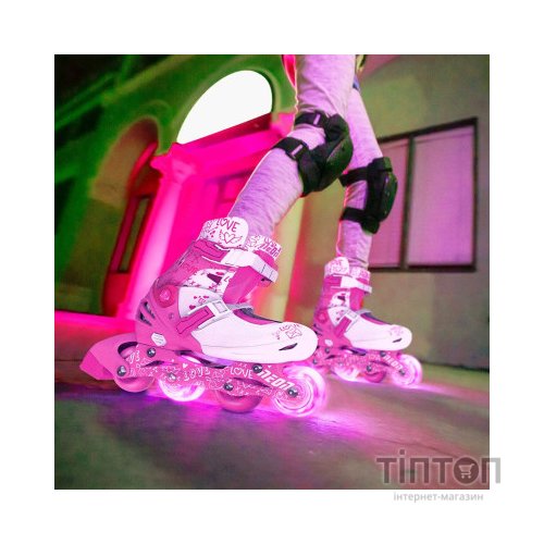Роликові ковзани Neon Сombo Pink розмір 34-37 (NT10P4)