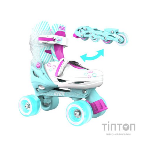 Роликові ковзани Neon Сombo Turquoise розмір 30-33 (NT09T4)