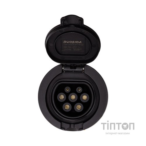 Розетка для заряджання електромобіля Duosida Type 2 (Female), 32A, 3-фазная (EV200238)
