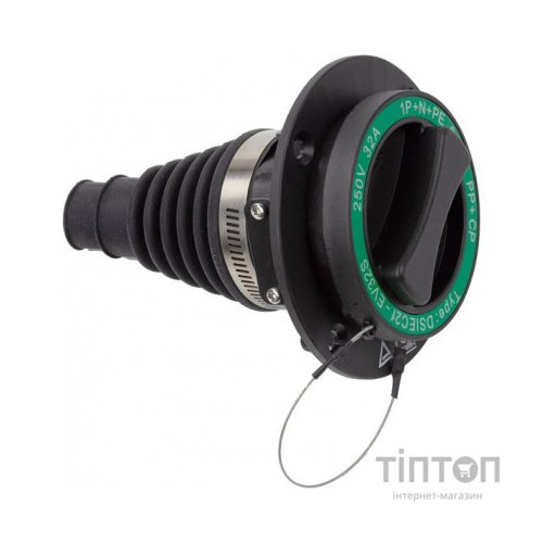 Розетка для заряджання електромобіля HiSmart Type 2 Mennekes (Male), 32A, 3-фазная (EV200252)