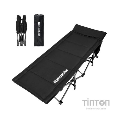 Розкладачка Naturehike CNK2300WS010, поліестер Oxford, чорна (6976507665209)