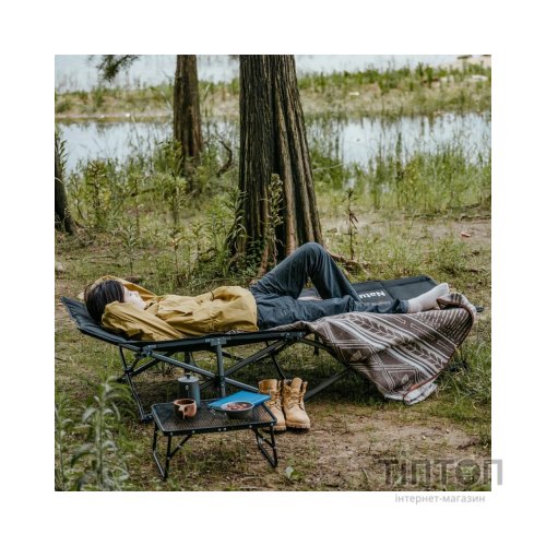 Розкладачка Naturehike CNK2300WS010, поліестер Oxford, чорна (6976507665209)