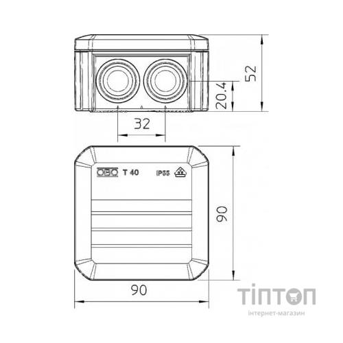 Розподільча коробка OBO OBO Т40 (Т40)