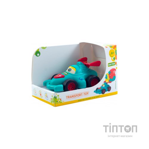 Розвиваюча іграшка Baby Team інерційна бірюзова машинка (8620_машинка_бірюзова)