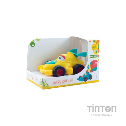 Розвиваюча іграшка Baby Team інерційна машинка жовта (8620_машинка_жовта)