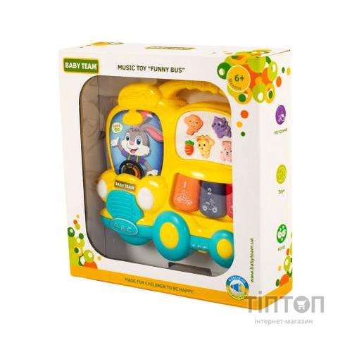 Розвиваюча іграшка Baby Team музична Автобус (8633_желтый)