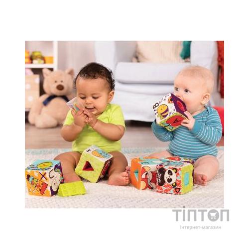Розвиваюча іграшка Battat м'які кубики-сортери ABC S2 (BX1661Z)