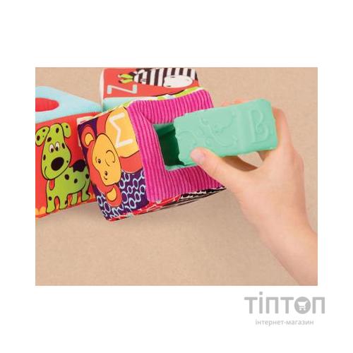 Розвиваюча іграшка Battat м'які кубики-сортери ABC S2 (BX1661Z)