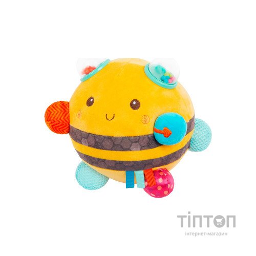 Розвиваюча іграшка Battat Сенсорна м’яка іграшка – Бджілка пухнастик дзиж (BX2037Z)