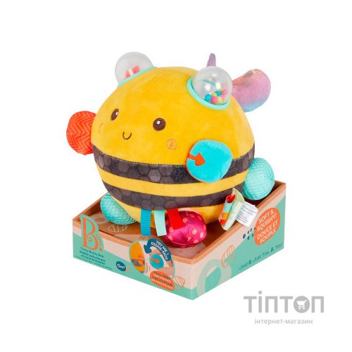 Розвиваюча іграшка Battat Сенсорна м’яка іграшка – Бджілка пухнастик дзиж (BX2037Z)