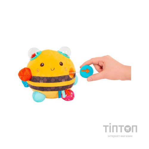 Розвиваюча іграшка Battat Сенсорна м’яка іграшка – Бджілка пухнастик дзиж (BX2037Z)