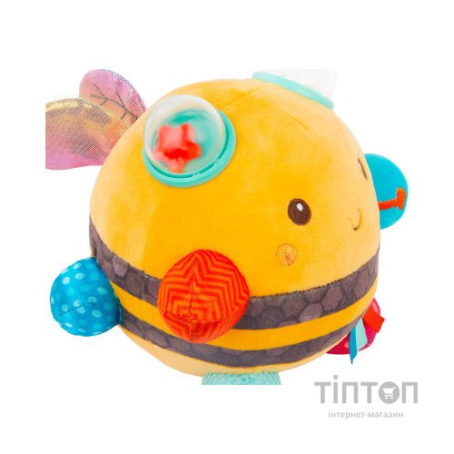 Розвиваюча іграшка Battat Сенсорна м’яка іграшка – Бджілка пухнастик дзиж (BX2037Z)