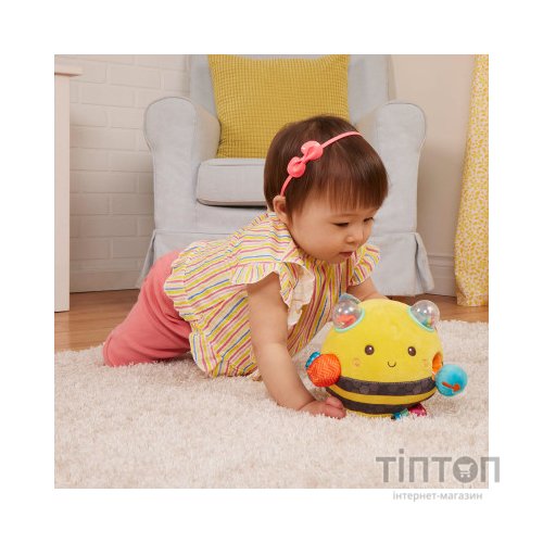 Розвиваюча іграшка Battat Сенсорна м’яка іграшка – Бджілка пухнастик дзиж (BX2037Z)