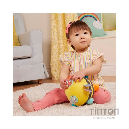 Розвиваюча іграшка Battat Сенсорна м’яка іграшка – Бджілка пухнастик дзиж (BX2037Z)