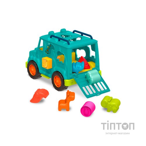 Розвиваюча іграшка Battat сортер - Вантажівка Сафарі (колір море) (BX2024Z)