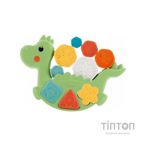 Розвиваюча іграшка Chicco сортер 2 в 1 Eco+ Динозавр, що балансує (10499.10)
