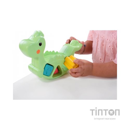 Розвиваюча іграшка Chicco сортер 2 в 1 Eco+ Динозавр, що балансує (10499.10)