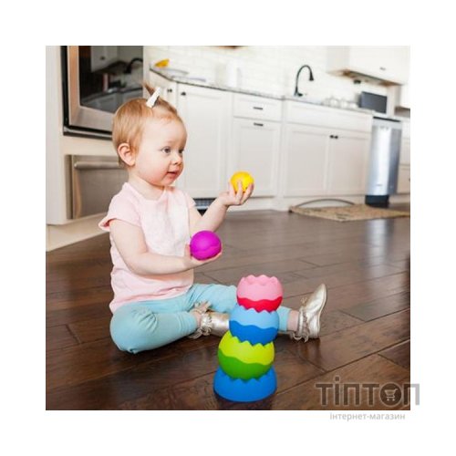 Розвиваюча іграшка Fat Brain Toys Пірамідка-балансир Tobbles Neo (F070ML)