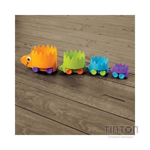Розвиваюча іграшка Fat Brain Toys Пірамідка на колесах Їжачки Hiding Hedgehogs (F223ML)