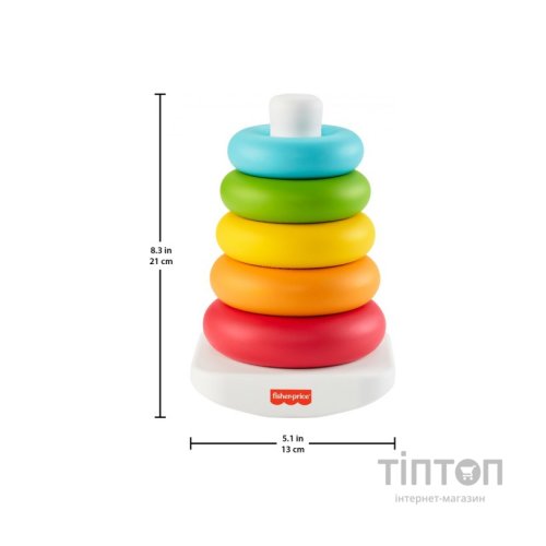 Розвиваюча іграшка Fisher-Price Пірамідка з еко-матеріалів (GRF09)