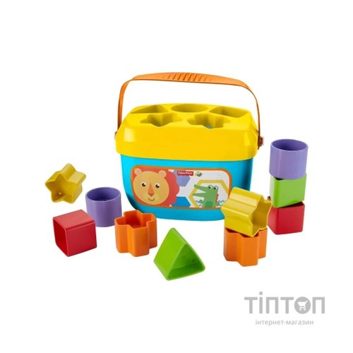 Розвиваюча іграшка Fisher-Price Відерце з кубиками Яскраве (FFC84)