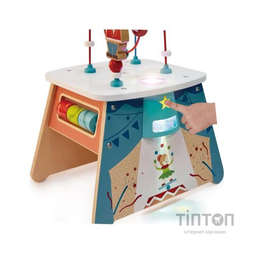 Розвиваюча іграшка Hape Бізікуб Цирк з підсвічуванням (E1813)