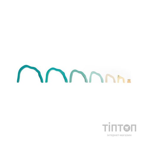 Розвиваюча іграшка Hape дерев'яна пірамідка Ведмедик (E0490)