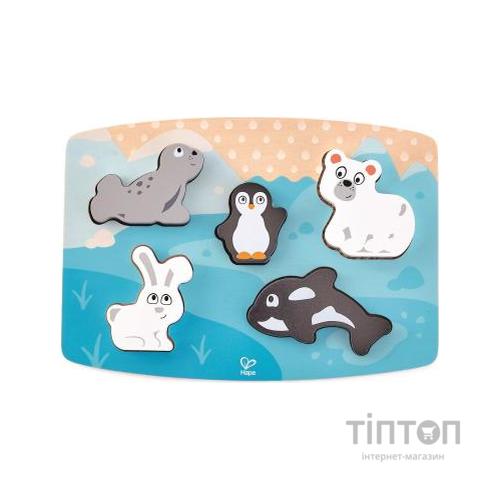 Розвиваюча іграшка Hape Пазл тактильний Полярні тварини (E1620)