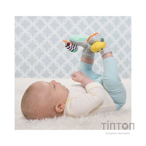 Розвиваюча іграшка Infantino Шкарпетки брязкальця Зебра та тигр (206893I)