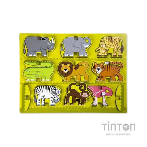 Розвиваюча іграшка Melіssa&amp;Doug Дерев'яна головоломка-укладання Сафарі (MD9024)