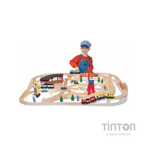 Розвиваюча іграшка Melissa&amp;Doug Дерев'яна залізна дорога