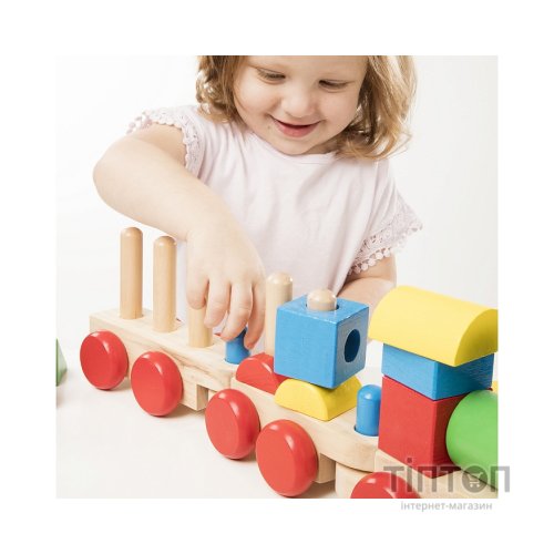 Розвиваюча іграшка Melissa&Doug Поїзд із кубиків