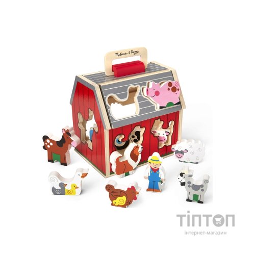 Розвиваюча іграшка Melissa&Doug дерев'яний сортувальний сарай (MD30149)
