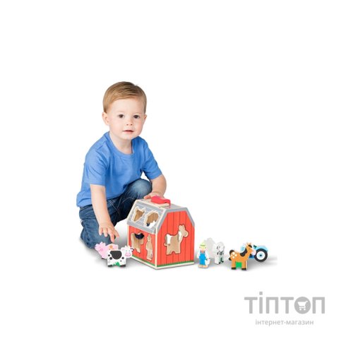 Розвиваюча іграшка Melissa&Doug дерев'яний сортувальний сарай (MD30149)
