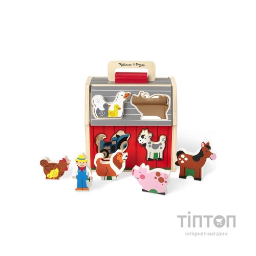 Розвиваюча іграшка Melissa&Doug дерев'яний сортувальний сарай (MD30149)