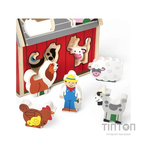 Розвиваюча іграшка Melissa&Doug дерев'яний сортувальний сарай (MD30149)